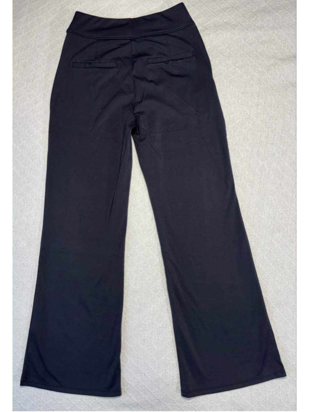 Halara Flex Daystretch Mid Rise Zipper Pocket Flare Work Pants Black Size Med - Picture 3 of 9